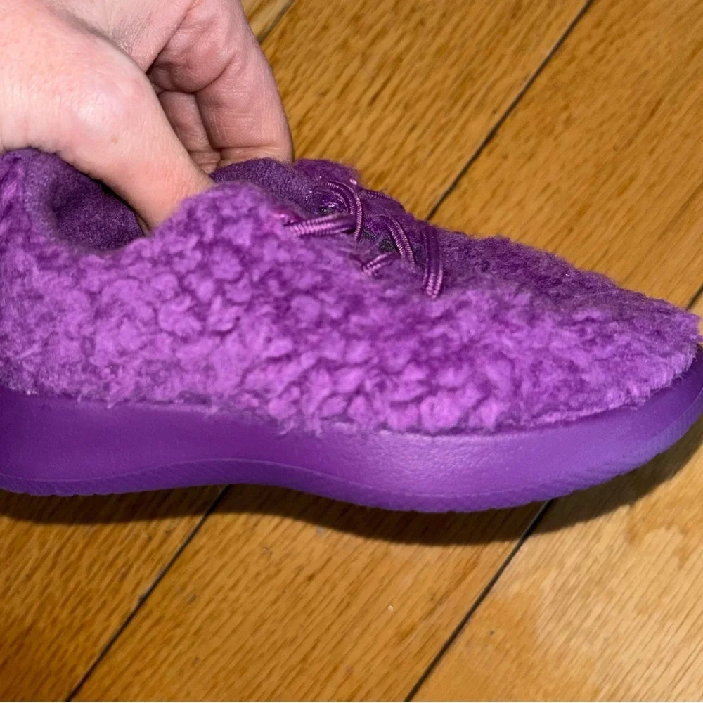 allbirds Kids Wool Sneakers in Deep Purple with Pink Accents - Picture 6 of 6